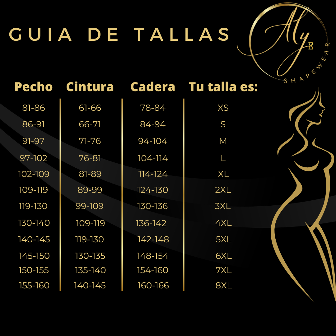 1534 Faja short Reloj de Arena con broches
